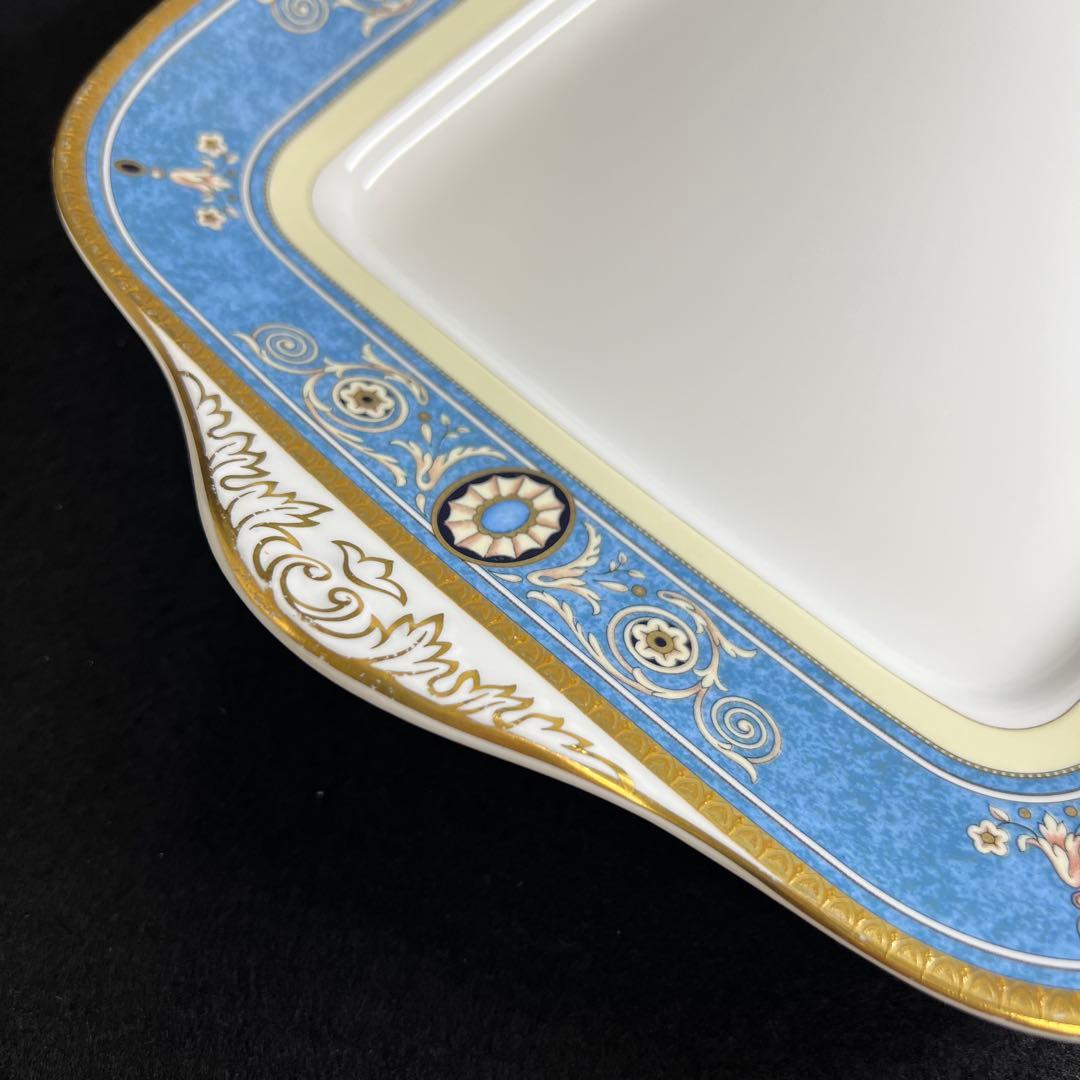 ウェッジウッド マデリン スクエアプレート 幅約28㎝ 東Y8-0128☆1F