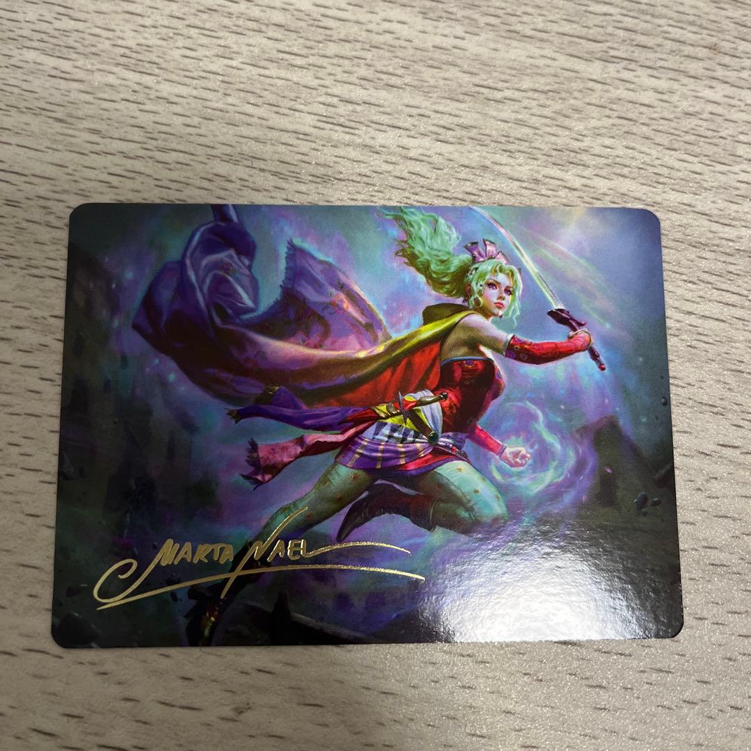魔導の力を持つ少女、ティナ mtg FF イラストコレクション 箔押し