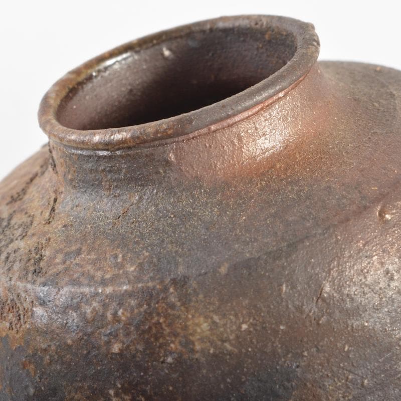 茶道具 備前焼 竹子窯 西川政美作 茶入 仕覆付 共箱 V R6651 - メルカリ