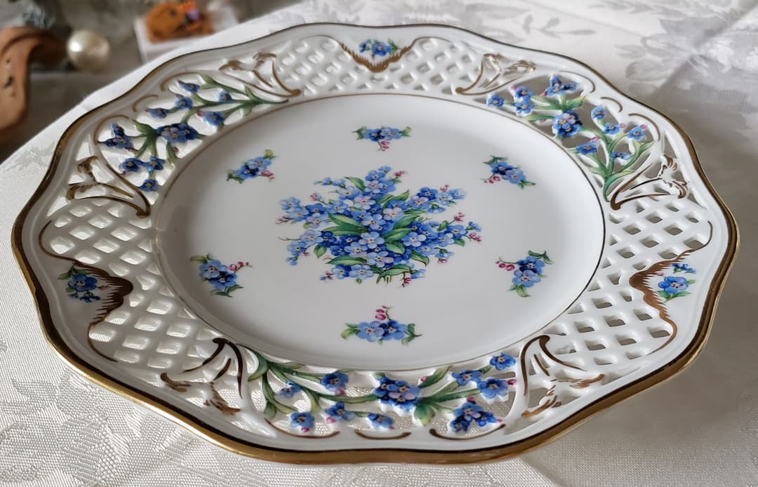 シューマン ⑱ ババリア 勿忘草 ピアス プレート 21.5cm