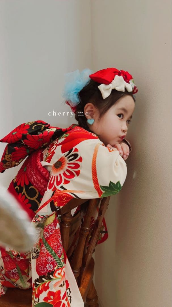 七五三　七五三髪飾り　ヘッドドレス　着物髪飾り　リメイク髪飾り　048