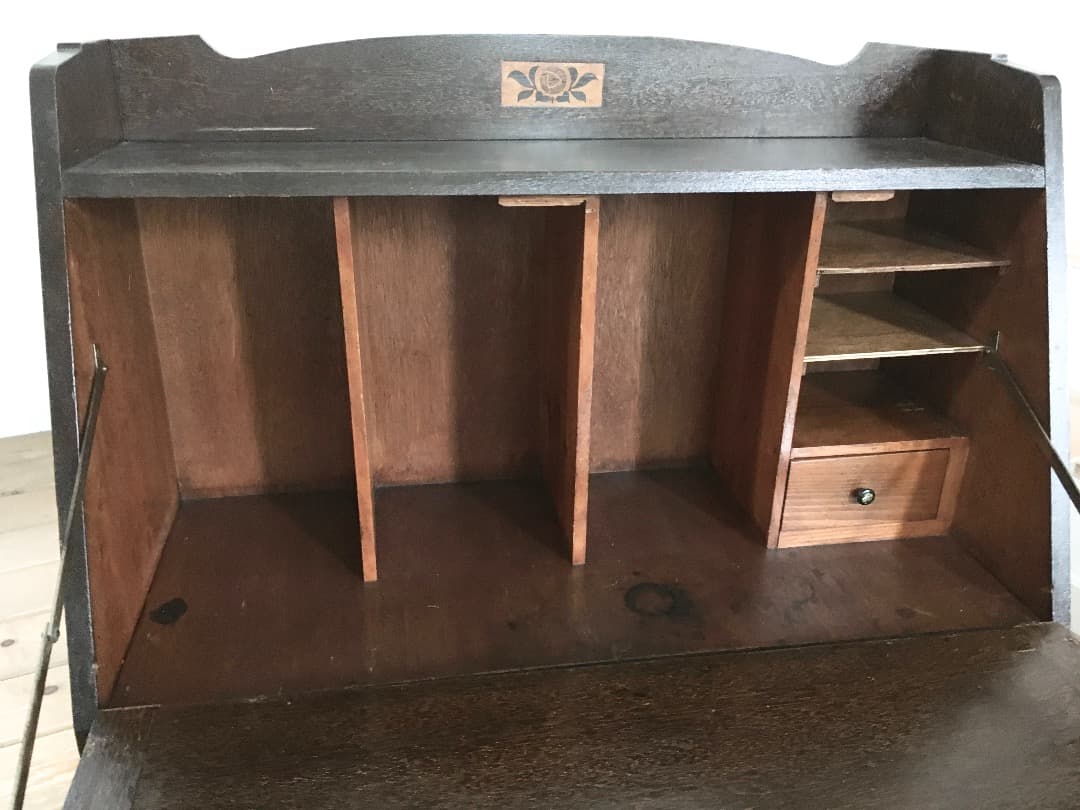 【 時代簿記机 】天然木 作業台 ☆☆ レトロアンティークビンテージ