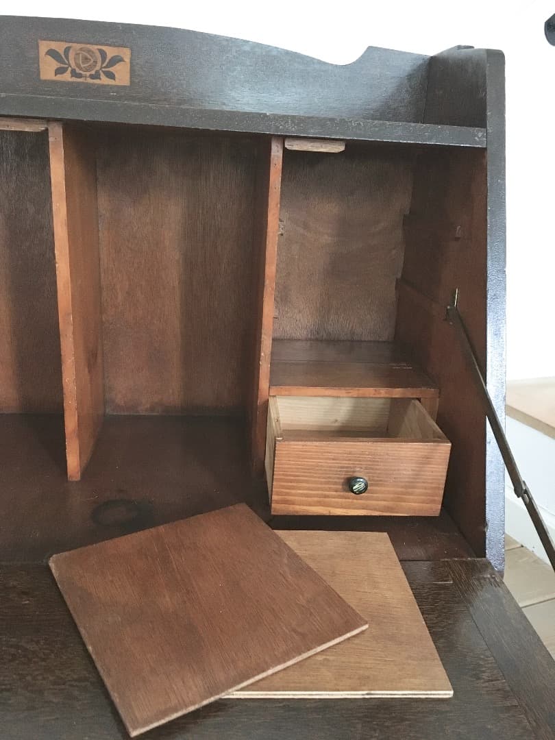 【 時代簿記机 】天然木 作業台 ☆☆ レトロアンティークビンテージ