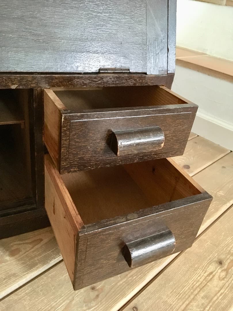 【 時代簿記机 】天然木 作業台 ☆☆ レトロアンティークビンテージ