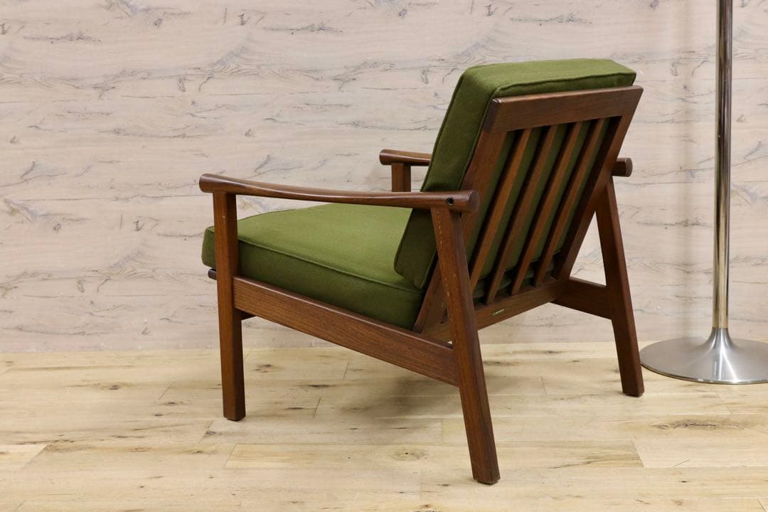 GMHS533A○オールドマルニ / maruni 孔雀 60年代 アームチェ