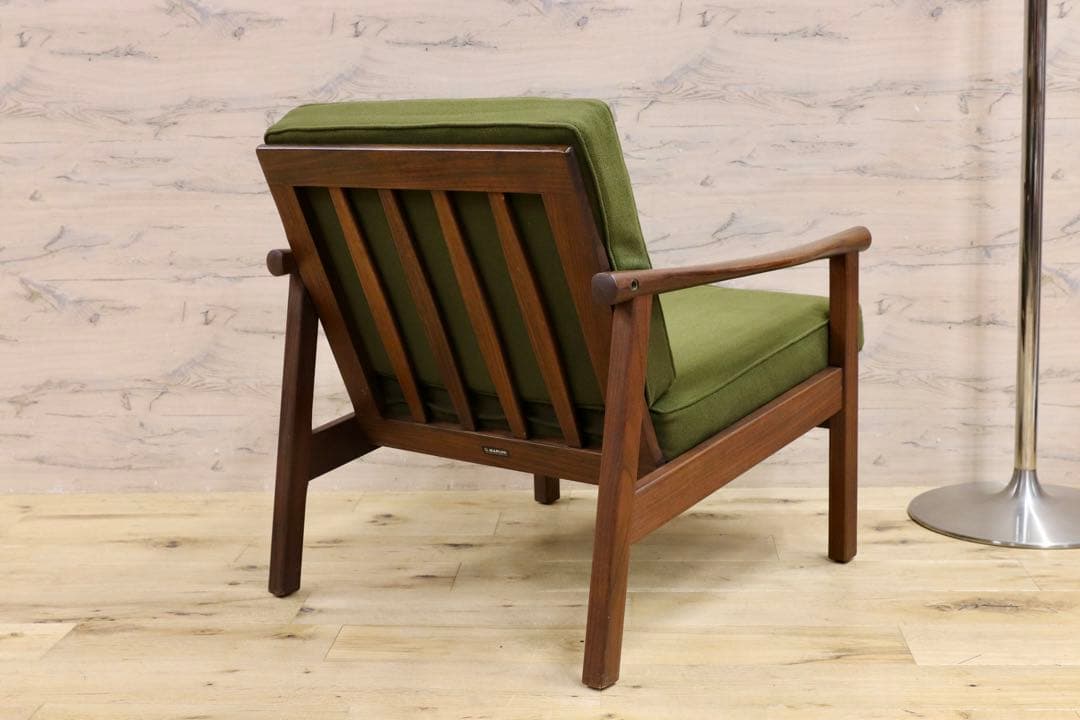 GMHS533A○オールドマルニ / maruni 孔雀 60年代 アームチェ