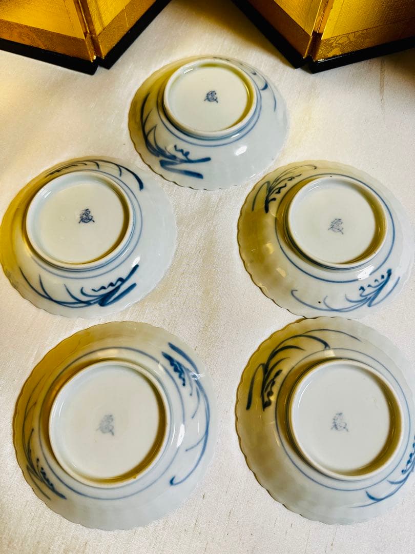 古伊万里　銘々皿　柿右衛門　様式　骨董　5枚