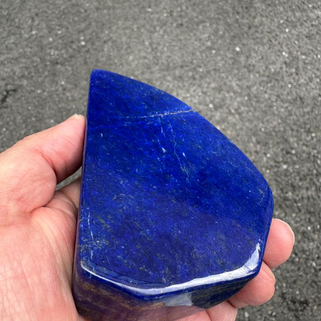 ☆ラピスラズリ☆5A☆引寄せ☆約431g☆アフガニスタン産☆天然無着色☆磨き原石