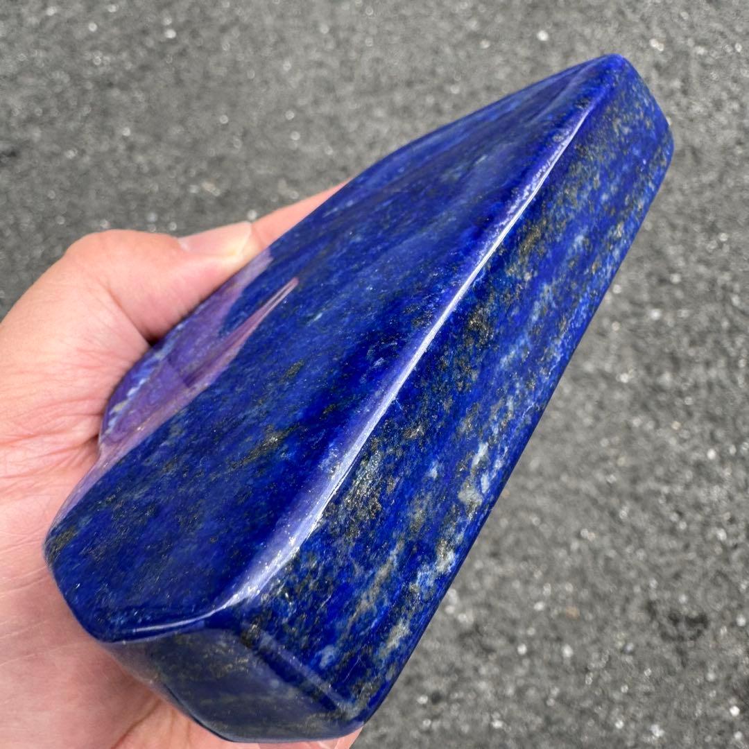 ☆ラピスラズリ☆5A☆引寄せ☆約431g☆アフガニスタン産☆天然無着色☆磨き原石