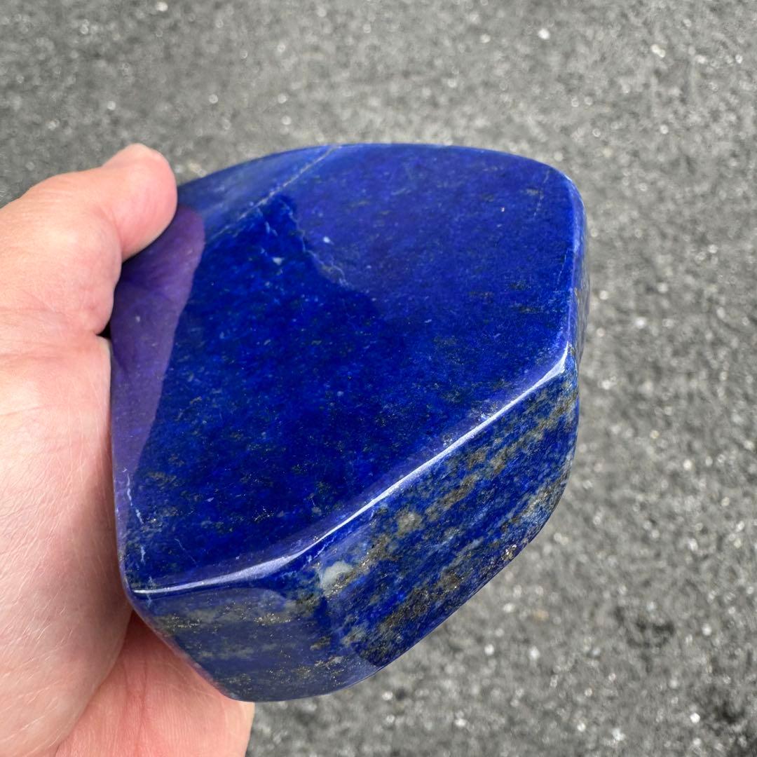 ☆ラピスラズリ☆5A☆引寄せ☆約431g☆アフガニスタン産☆天然無着色☆磨き原石
