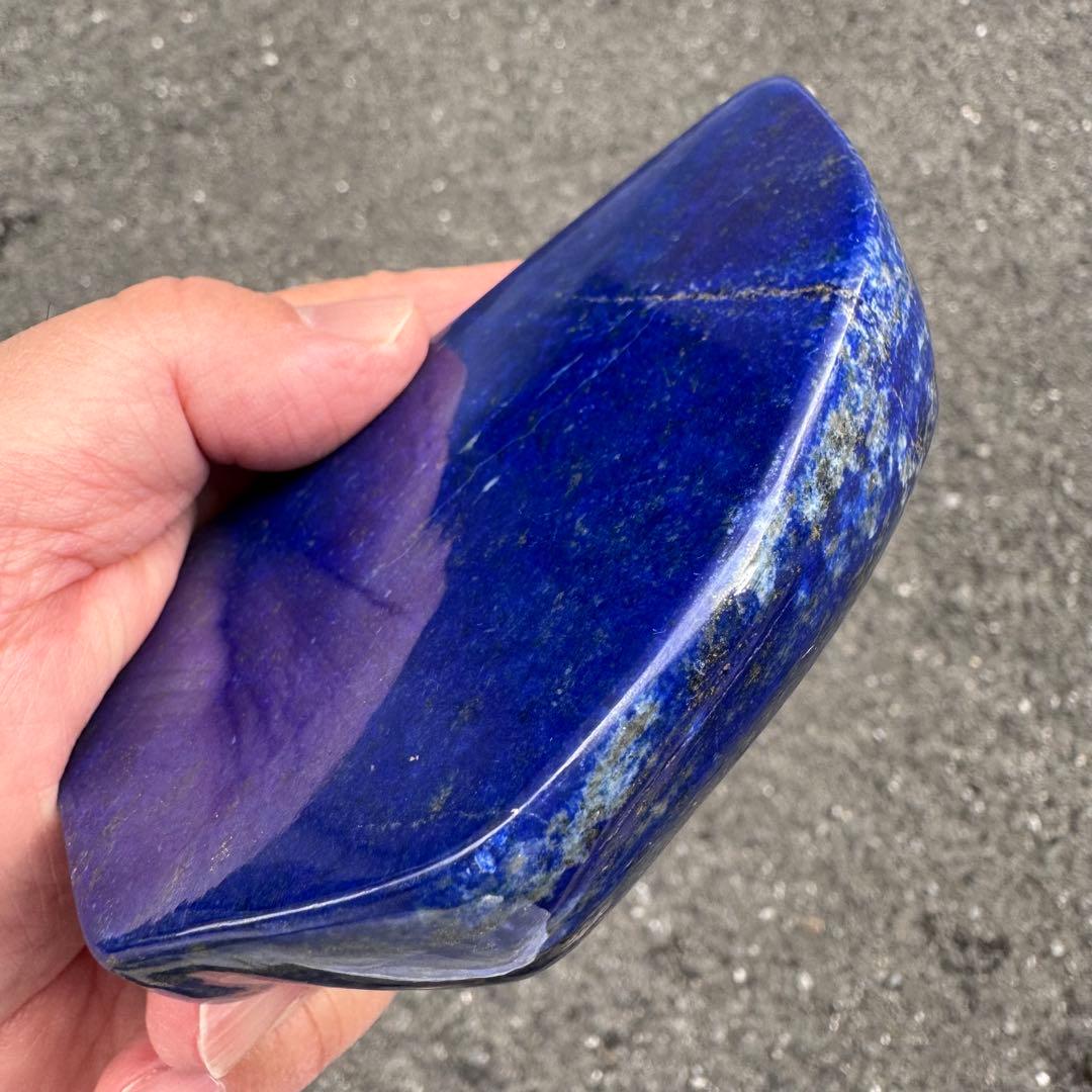 ☆ラピスラズリ☆5A☆引寄せ☆約431g☆アフガニスタン産☆天然無着色☆磨き原石