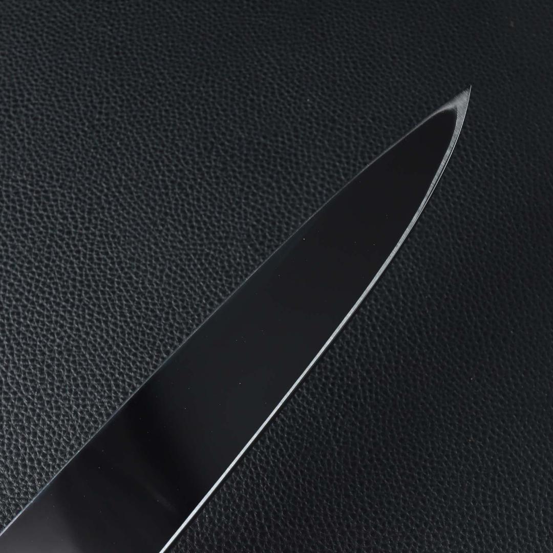 9358 柳刃包丁 9寸 刺身包丁 刃は究極の切れ味 黒檀黒水牛角白三本巻