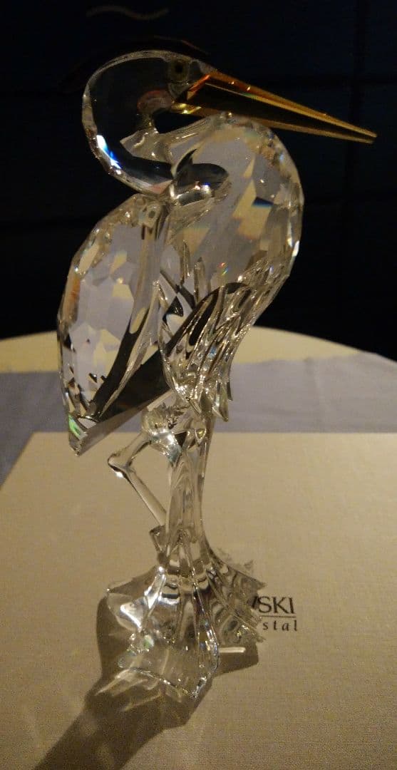 スワロフスキー　SWAROVSKI サギ　クリスタルガラス