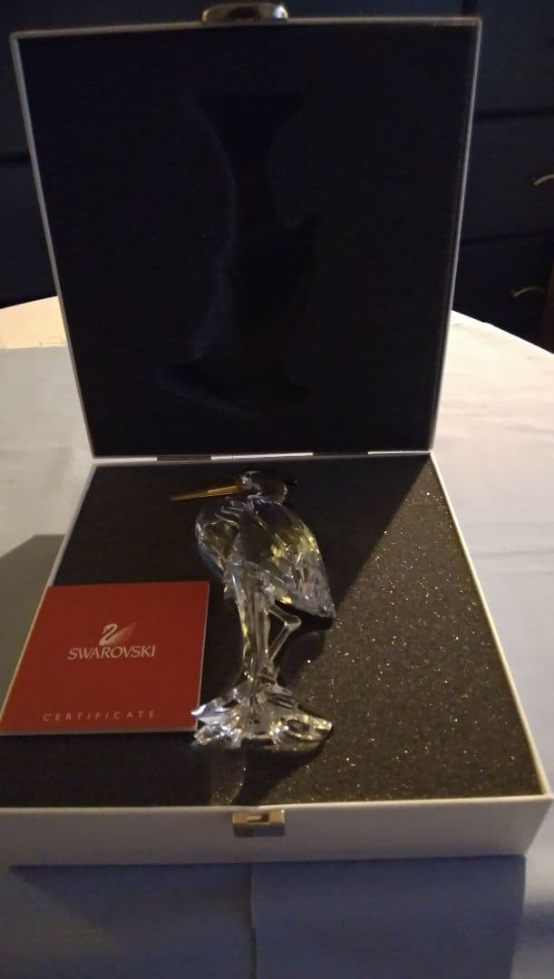 スワロフスキー　SWAROVSKI サギ　クリスタルガラス
