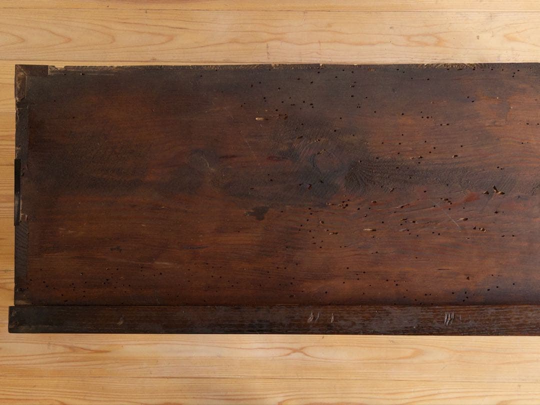 ローボード　3段収納棚　棚にはハーモニカ　希少　古道具　古家具　アンティーク