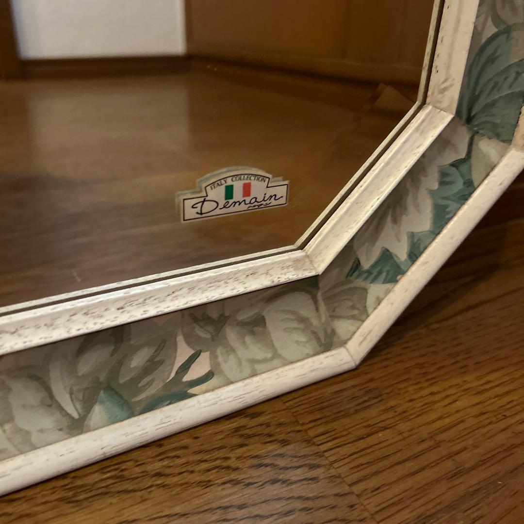 イタリア製壁掛け鏡　アンティークウォールミラー