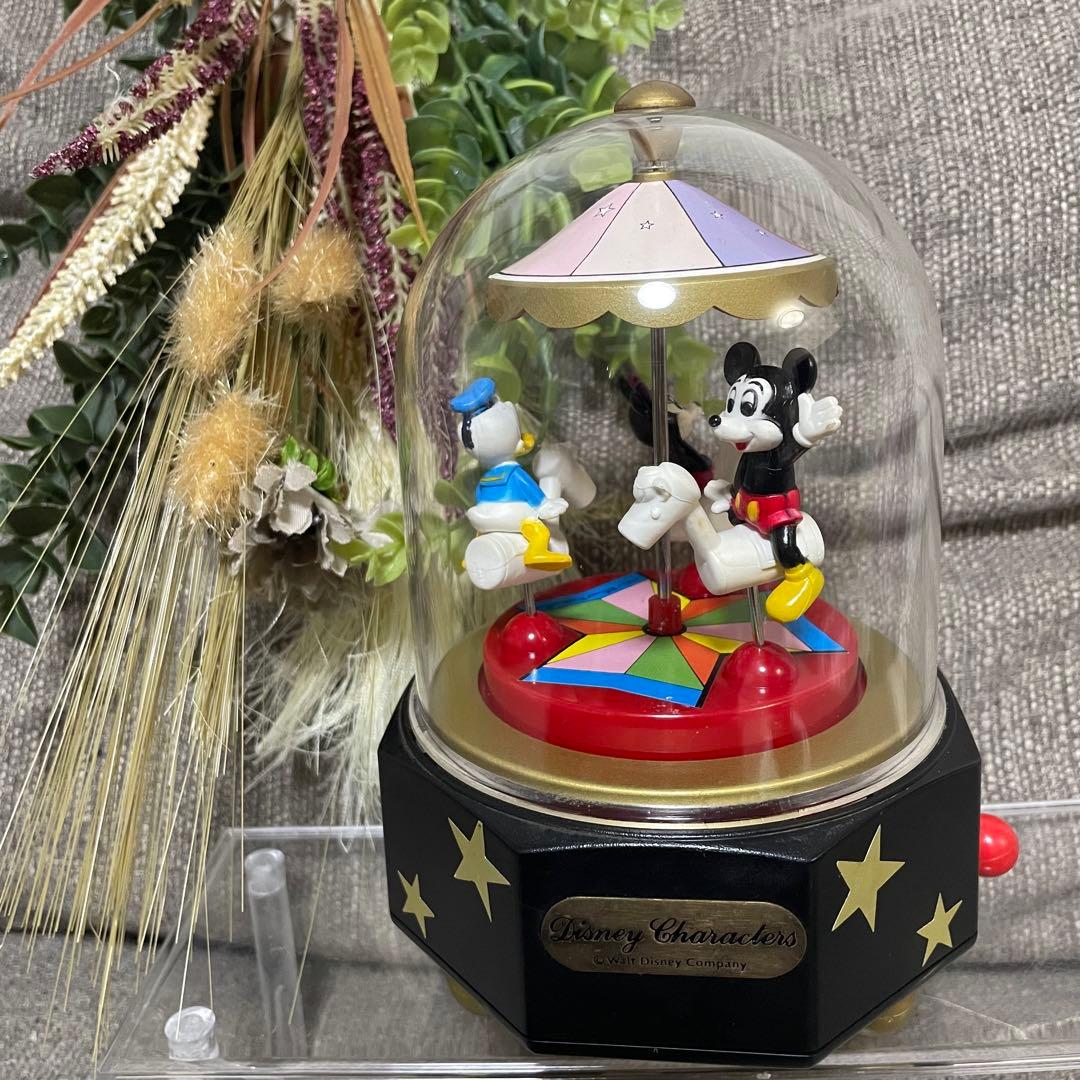 ヴィンテージ　ディズニー　オルゴール　スモールワールド　メリーゴーランド
