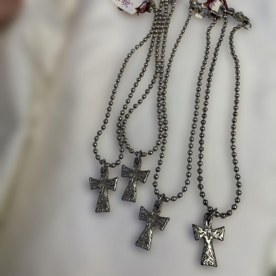 シルバー 十字架 ペンダント ネックレスセット4点