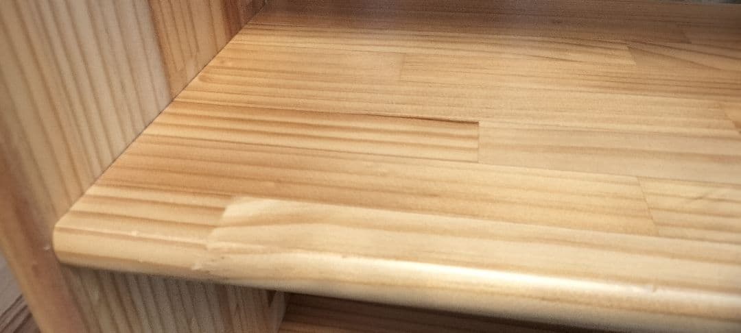 ブロック社　白木棚