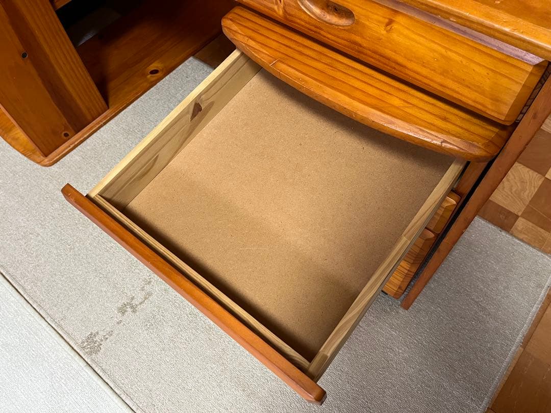 机　勉強机　本棚　引き出し　椅子4点セット