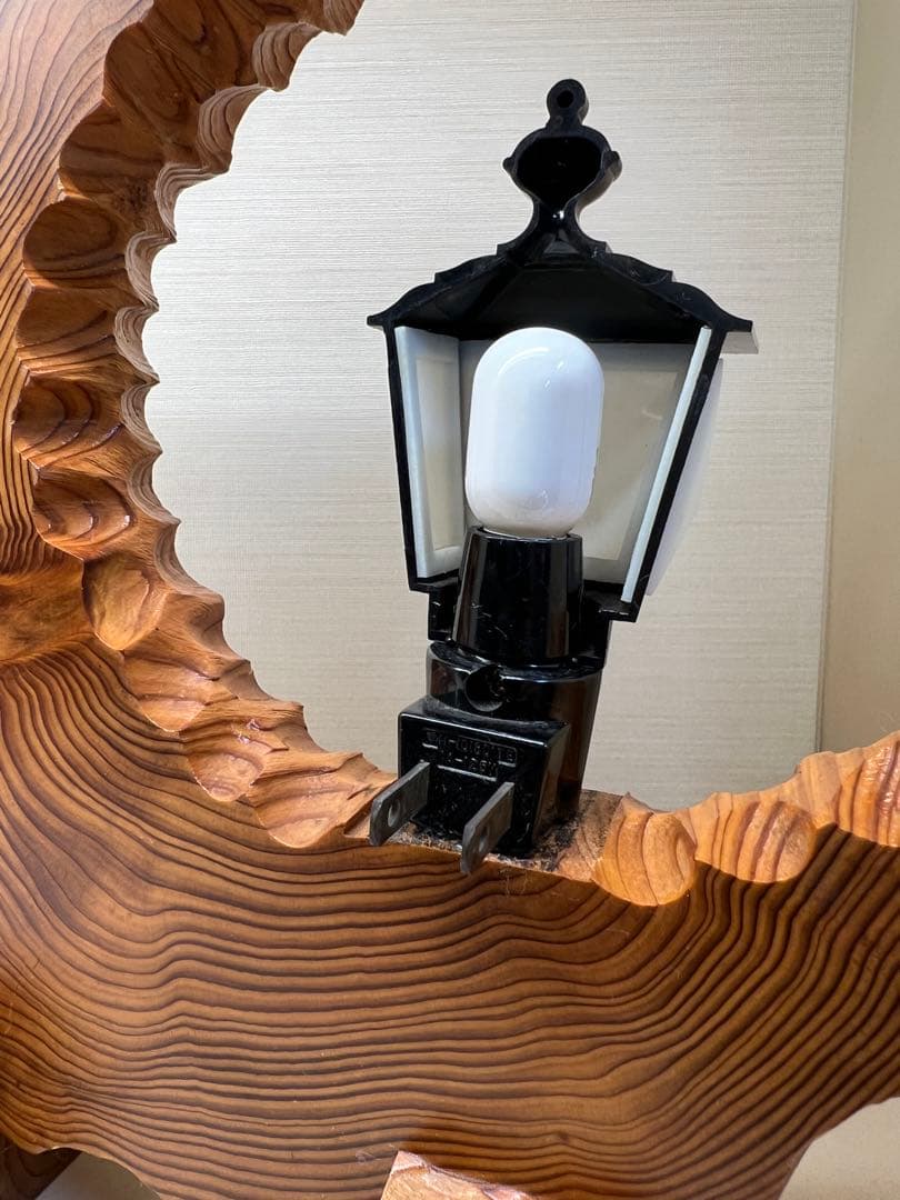 高級 天然 屋久杉 ライト インテリア オブジェ