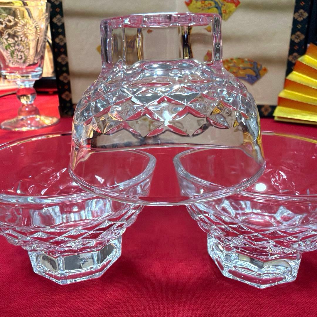 蘭子❀.*・゜ たち吉赤絵金彩角皿　庫山窯羽子板皿　No.4-24