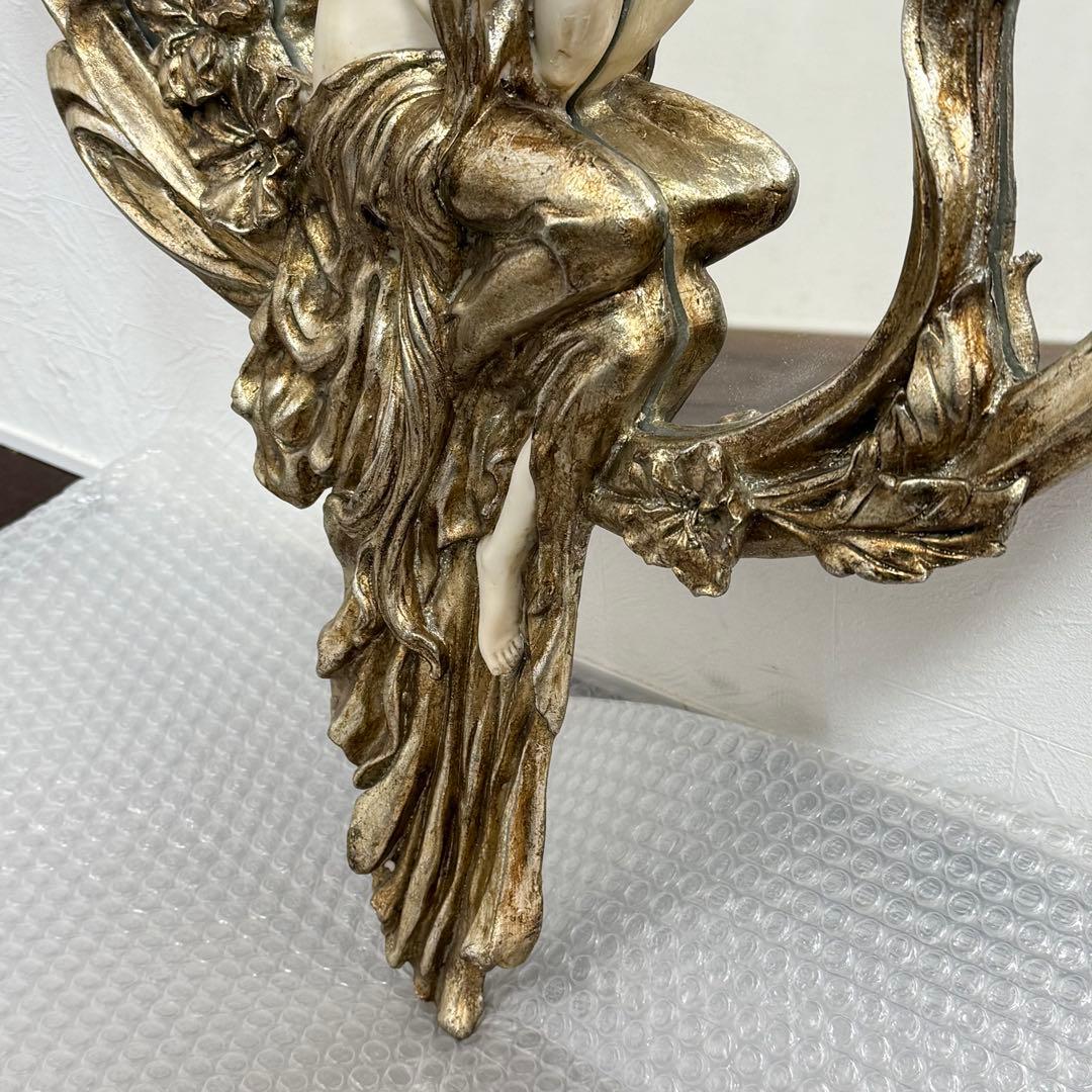 H21K102f アンティーク調 ロココ調 アールヌーボー ウォールミラー