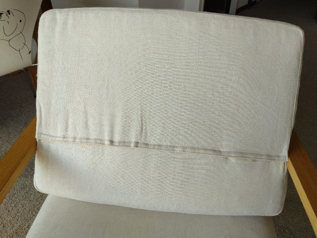 【美品】MUJI無印良品 ダイニングソファチェアオーク材/リビングでもつかえる①