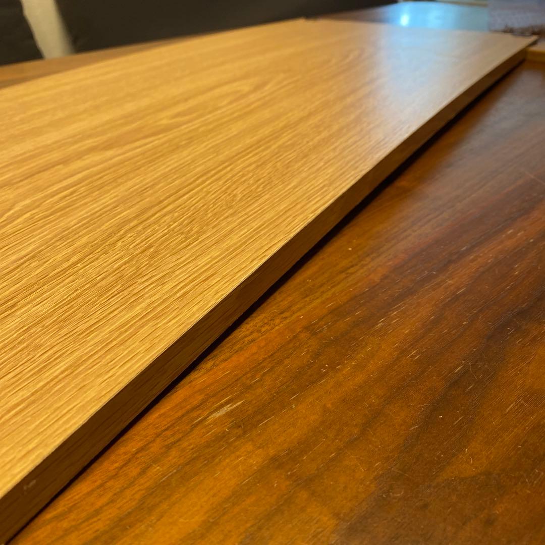 無印良品 オーク材　ステンレスユニットシェルフ用・ボックス・ガラス引き戸