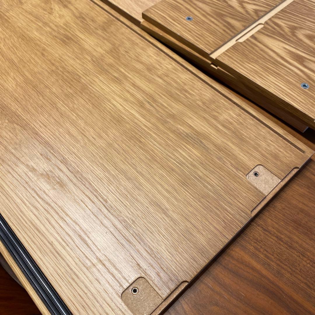 無印良品 オーク材　ステンレスユニットシェルフ用・ボックス・ガラス引き戸