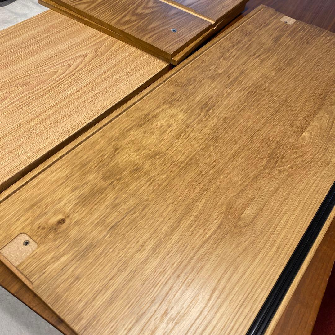 無印良品 オーク材　ステンレスユニットシェルフ用・ボックス・ガラス引き戸