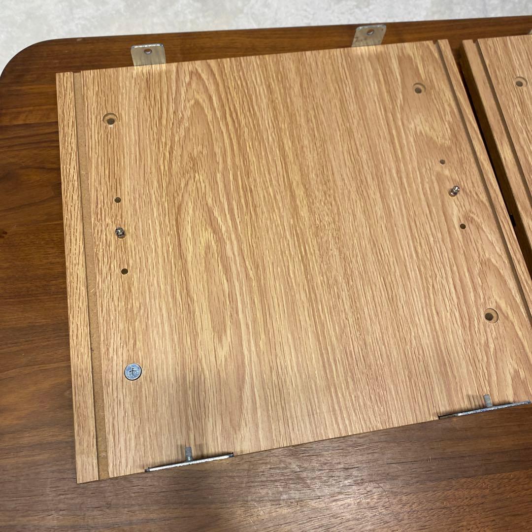 無印良品 オーク材　ステンレスユニットシェルフ用・ボックス・ガラス引き戸