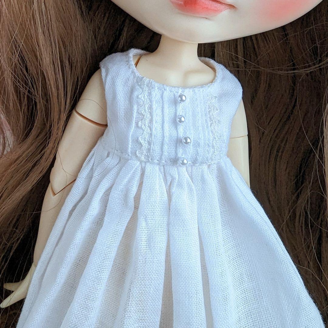 再903※ブライスアウトフィット※ガーゼのノースリーブピンタックワンピース