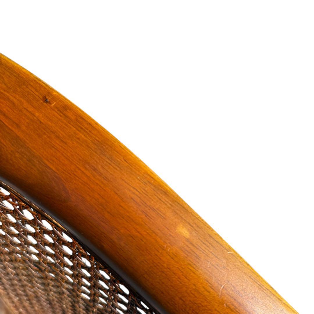 KZ031 【廃盤】三越ブルージュ　カントリーハウス　籐　1Pソファ　小花柄