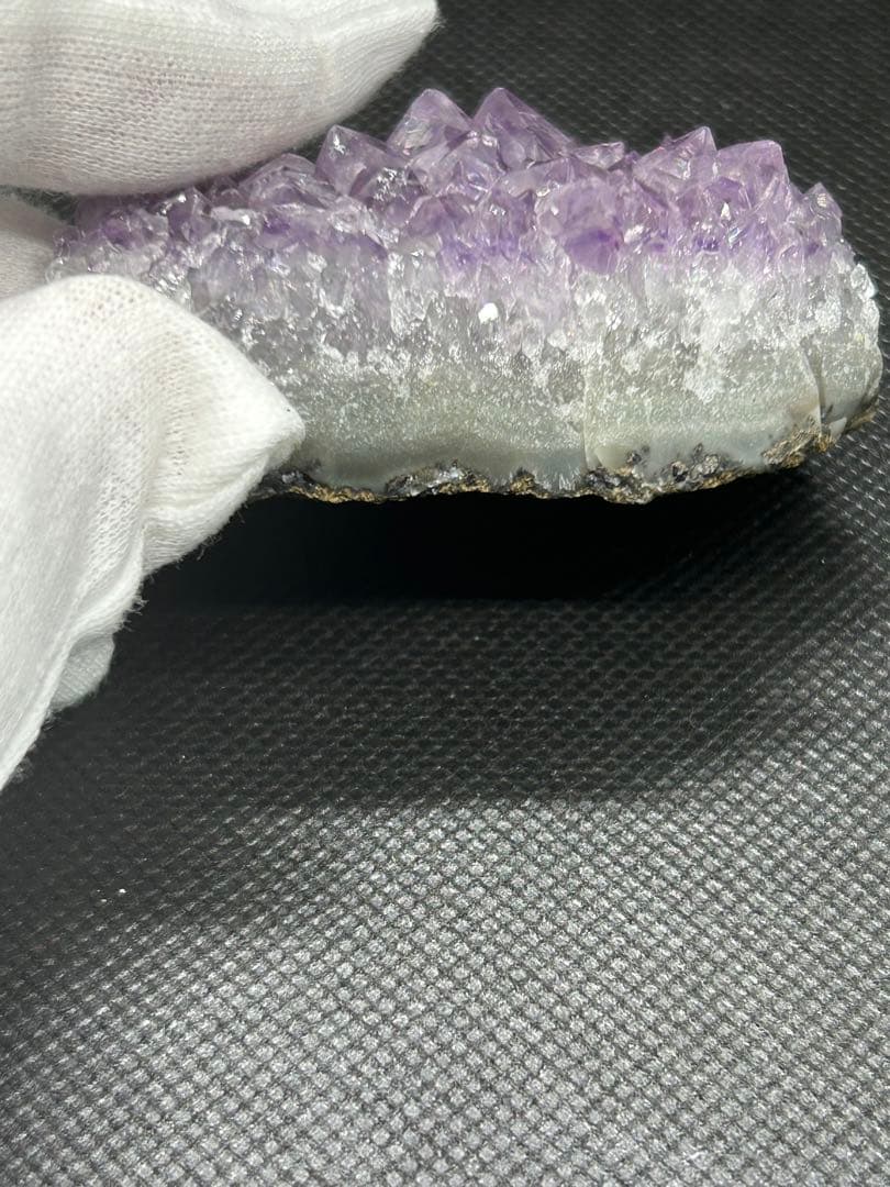ウルグアイ産アメジストクラスター&ローズクォーツ原石390g