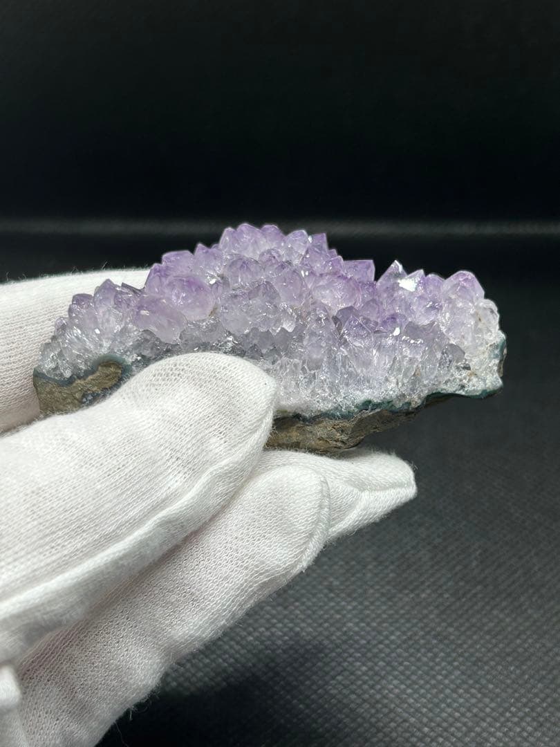 ウルグアイ産アメジストクラスター&ローズクォーツ原石390g