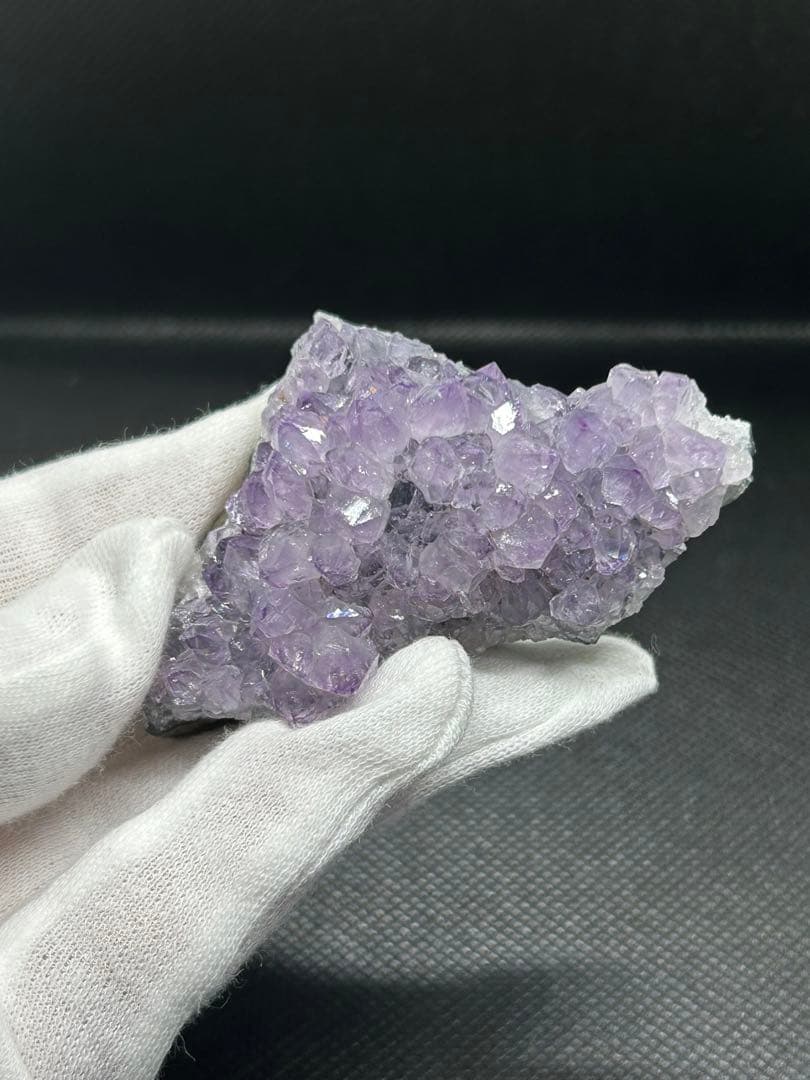 ウルグアイ産アメジストクラスター&ローズクォーツ原石390g
