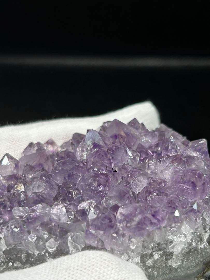 ウルグアイ産アメジストクラスター&ローズクォーツ原石390g