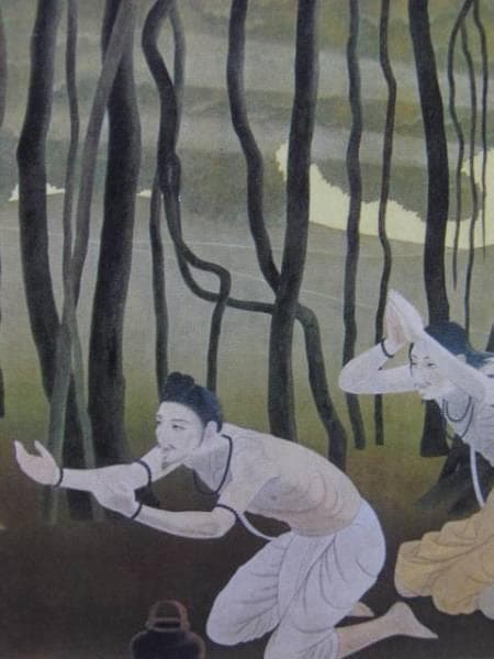 中村岳陵、初転法輪図（1）、希少画集画、新品高級額装付 - メルカリ