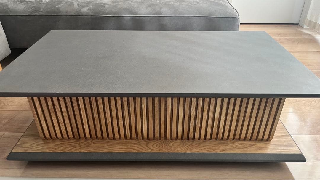 無垢材　和モダン　ローテーブル　収納あり　目立った傷や汚れなし　送料込み