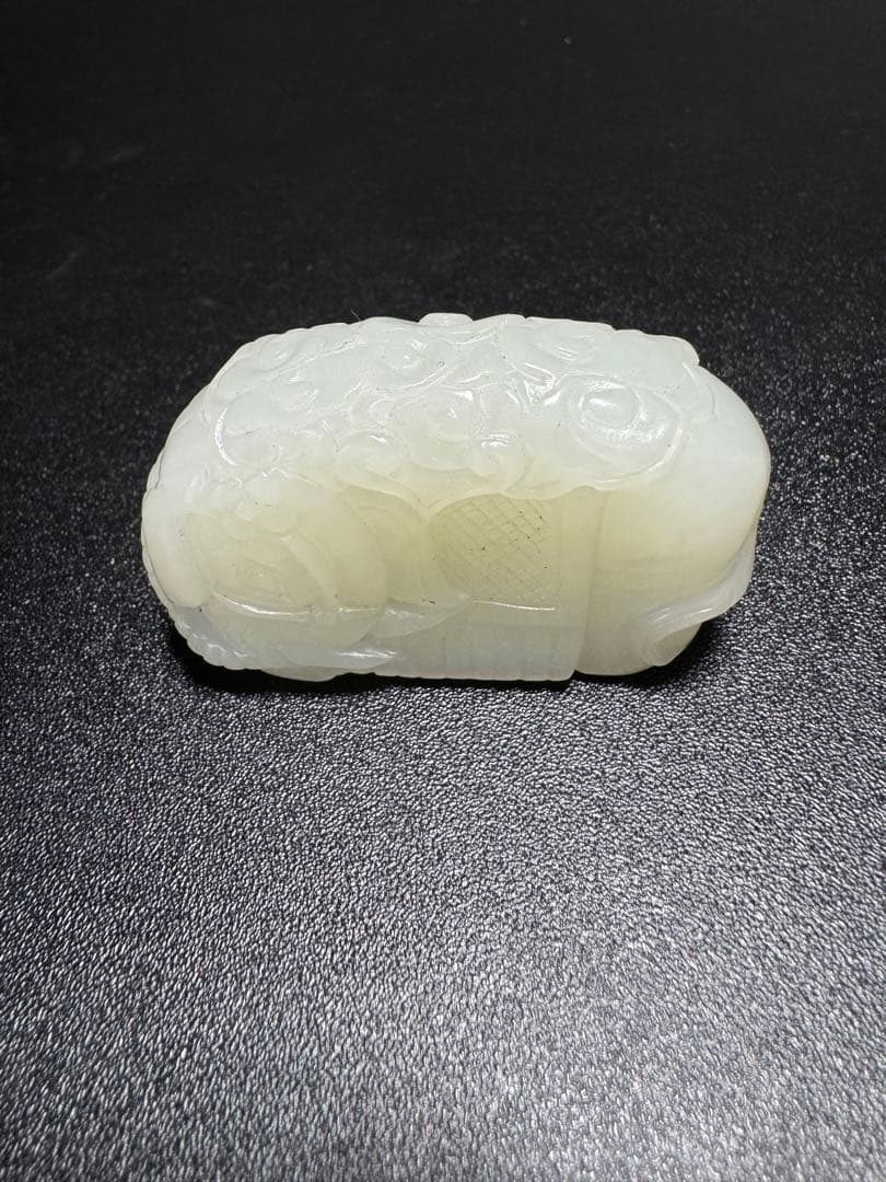 和田玉 象 天然石 老玉和田玉 清時代 古玉 中国古美術骨董 玉彫 掛物