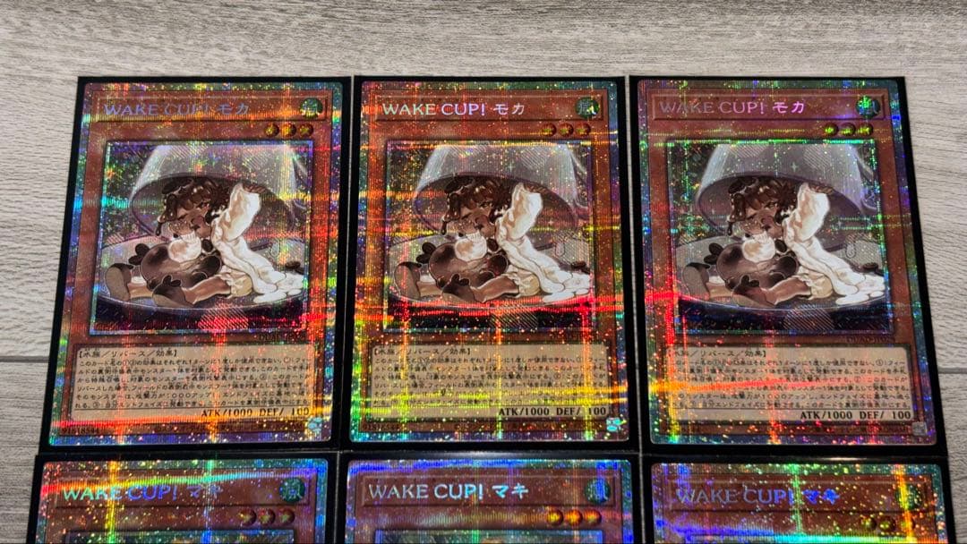 WAKE CUP！モカスリーブ（新品100枚） モカ マキ アル プリシク各3枚