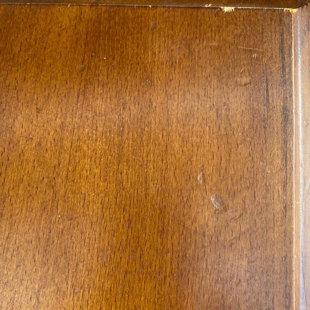 karimoku カリモク 木製 コンソールテーブル ラタン棚付き 幅60