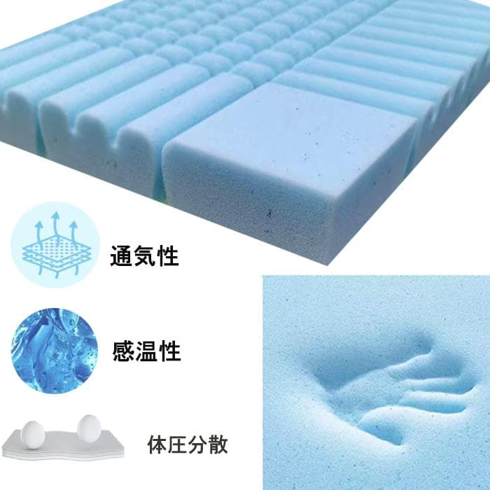 ウレタンマットレス シングル 23cm 竹炭抗菌 通気 3Dセル 体圧 耐久