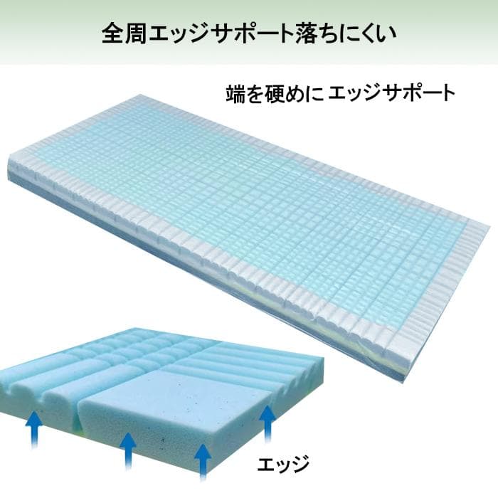 ウレタンマットレス シングル 23cm 竹炭抗菌 通気 3Dセル 体圧 耐久