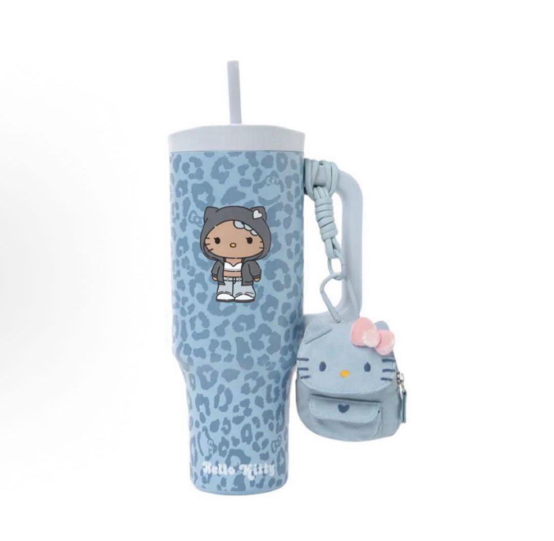 海外限定 Hello Kitty tbhハローキティ タンブラー ブルー - メルカリ