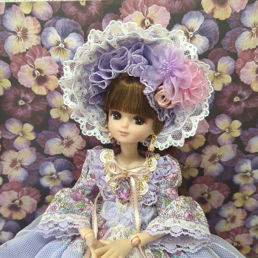 S*h様 リカちゃんハンドメイド服　ピンクと紫のドレス