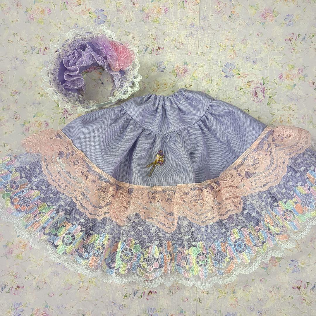 S*h様 リカちゃんハンドメイド服　ピンクと紫のドレス