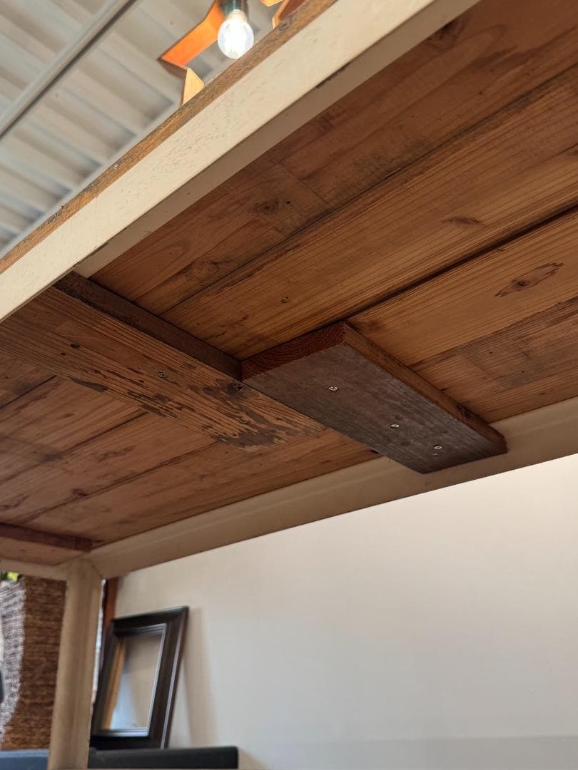 古材 オープンシェルフ アイアン スチールラック ヴィンテージ ホワイトペイント