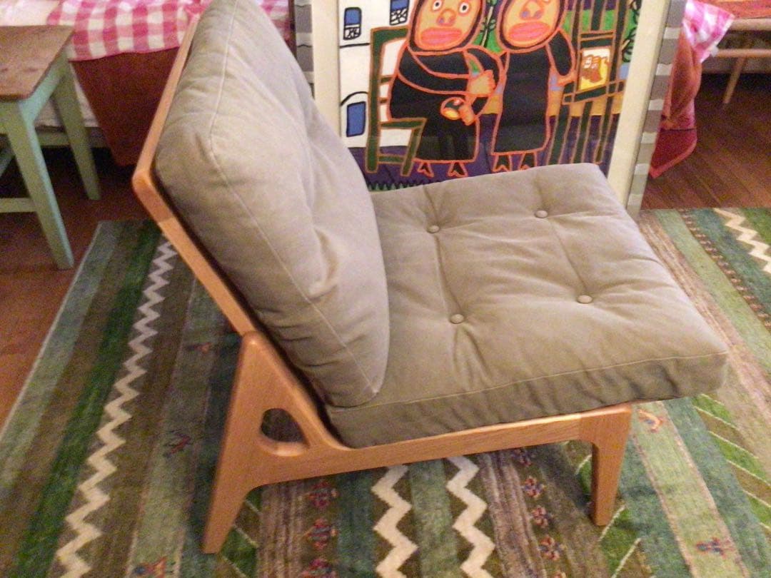 ⭕️⭕️マルニ60 1人掛けソファオークフレーム 帆布製⭕️⭕️